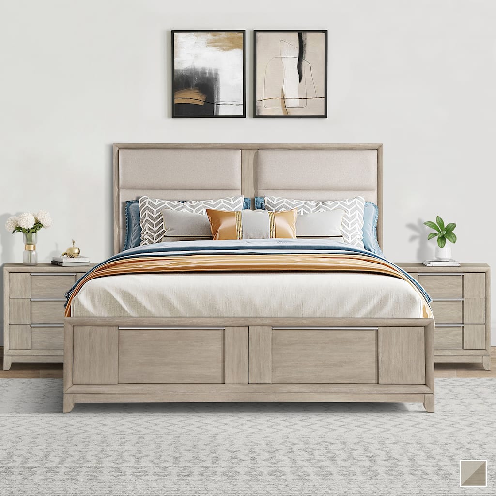 Merlot Platform Bed with Footboard Storage, California King