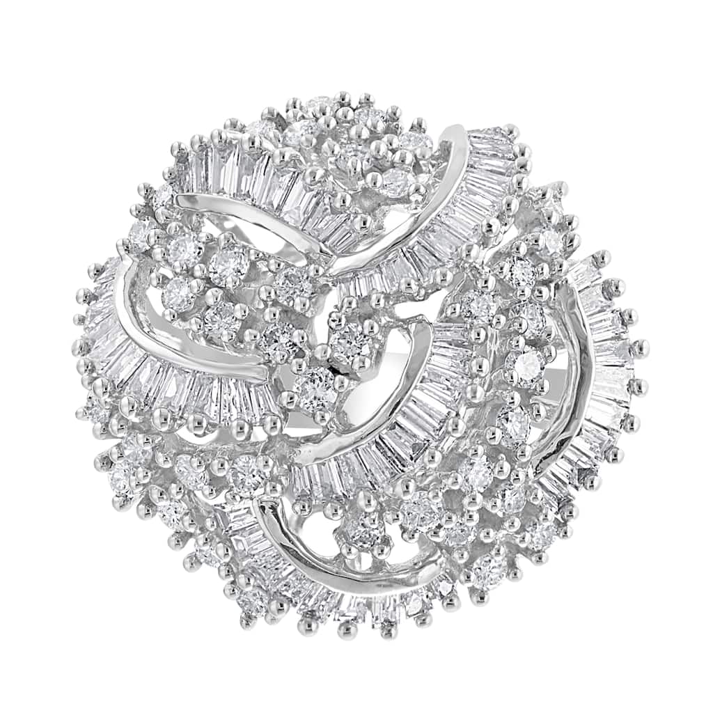Effy Women's 14K White Gold Diamond Ring