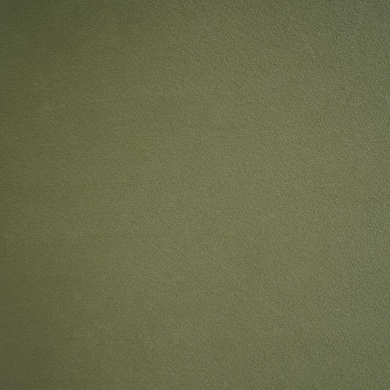 Luxurious Upholstery Velvet Round Ottoman,Olive Green