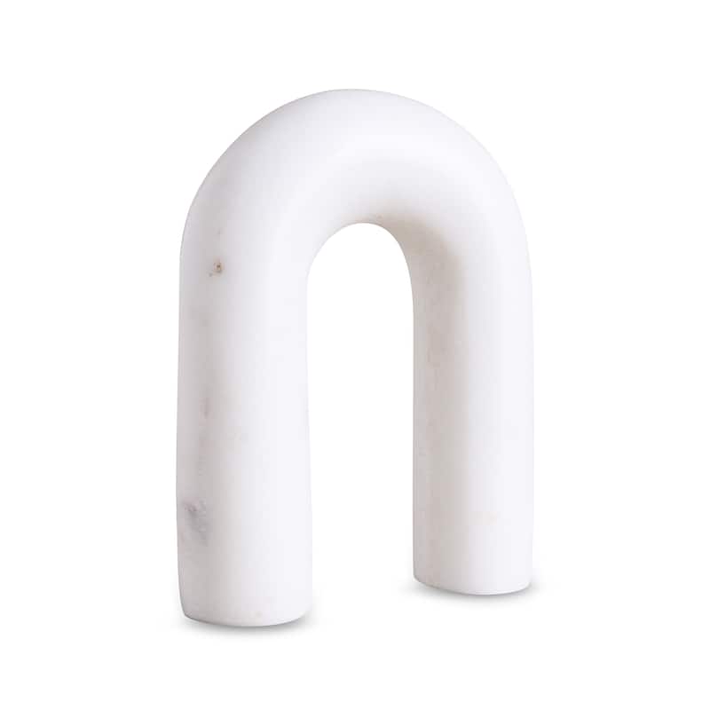 Sm. White Marble Arch Figurine