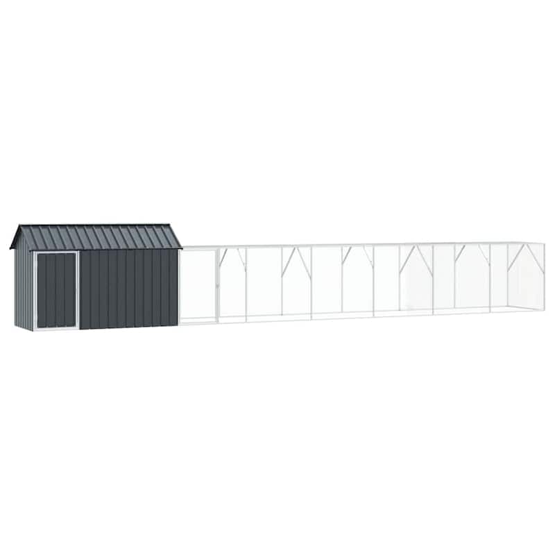 vidaXL Bird Cage Anthracite Galvanized steel
