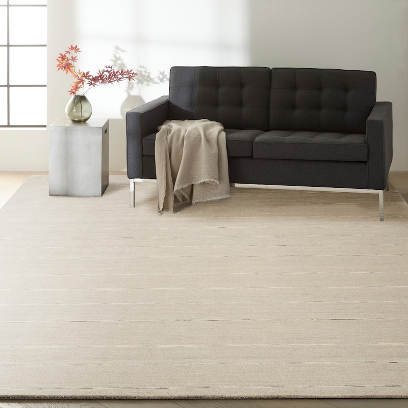 Calvin Klein Halo Contemporary Stripe Area Rug
