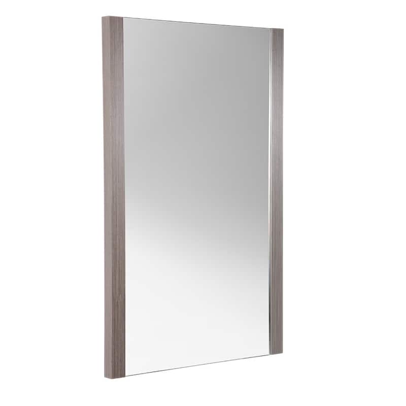 Fresca Torino 32" x 20" Framed Bathroom Mirror - Gray Oak