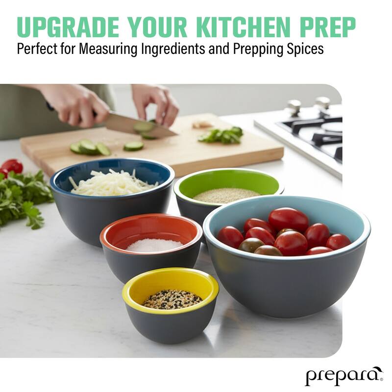 Prepara Two Tone Melamine Pinch Bowl