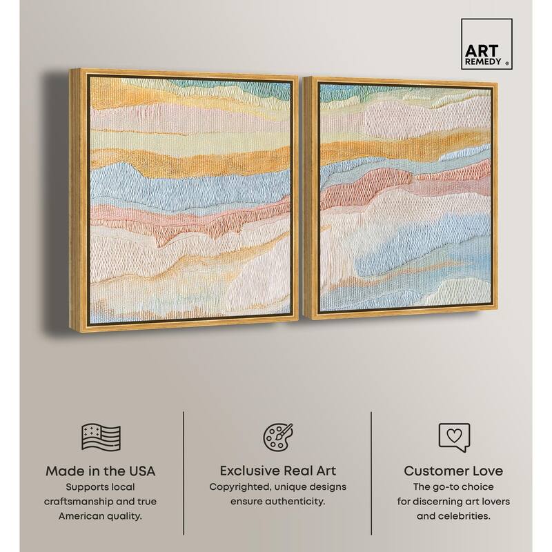 Morning Calm III Canvas Set of 2 by Art Remedy