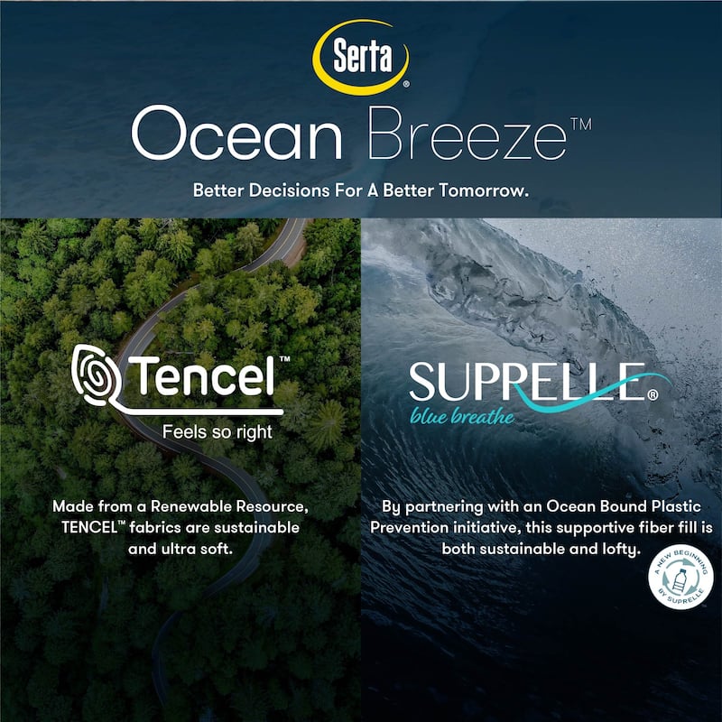 Serta Ocean Breeze Pillow - White