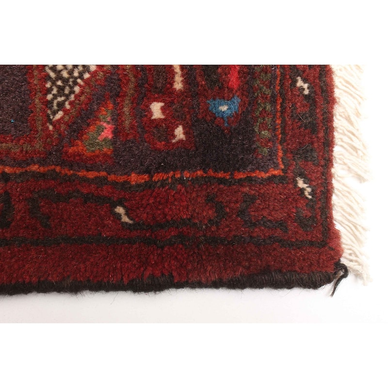 ECARPETGALLERY Hand-knotted Andelz Red Wool Rug - 4'3 x 6'4