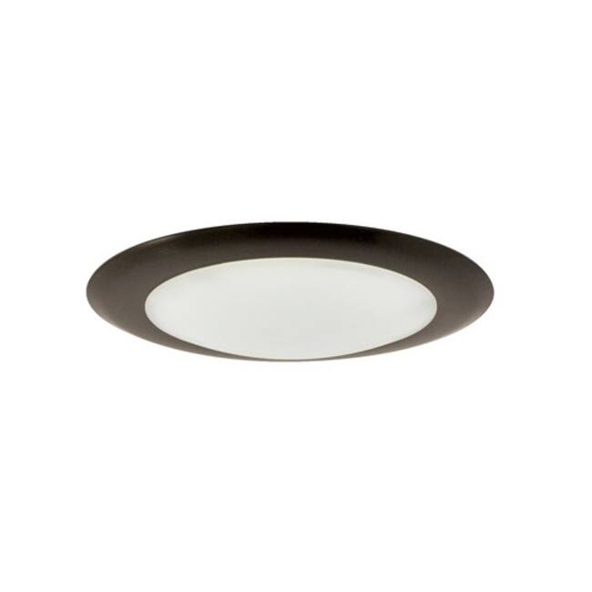Nora Lighting Opal 8" Wide LED Retrofit Flush Mount Bowl Ceiling - Natural Metal