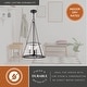preview thumbnail 5 of 10, Rochester 3-Light Black Industrial Cone Pendant with Clear Glass Shade, Adj Ht Ceiling Chandelier Dining Room Fixture