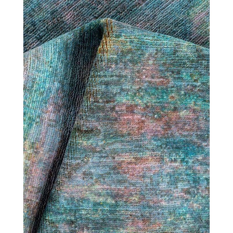 Vibrance, One-of-a-Kind Hand-Knotted Runner Rug - Multi, 3' 1" x 10' 7" - 3' 1" x 10' 7"