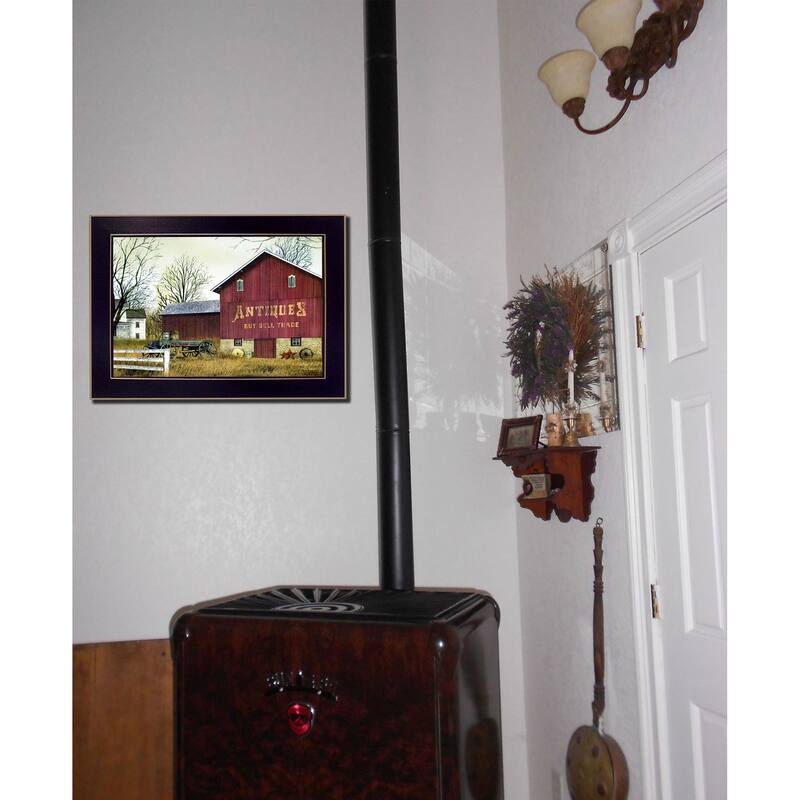 TrendyDecor4U Traditional "Antique Barn" Framed Print Wall Art by Billy Jacobs