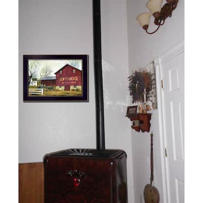 TrendyDecor4U Traditional "Antique Barn" Framed Print Wall Art by Billy Jacobs