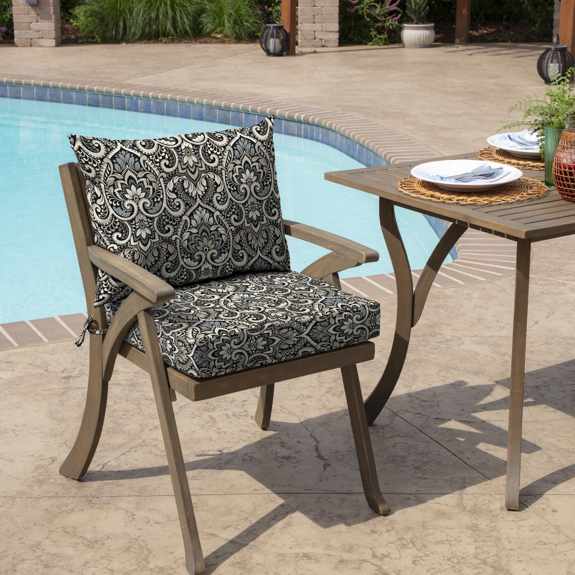 ARDEN Outdoor 21 x 21 Dining Chair Cushion Set On Sale Bed