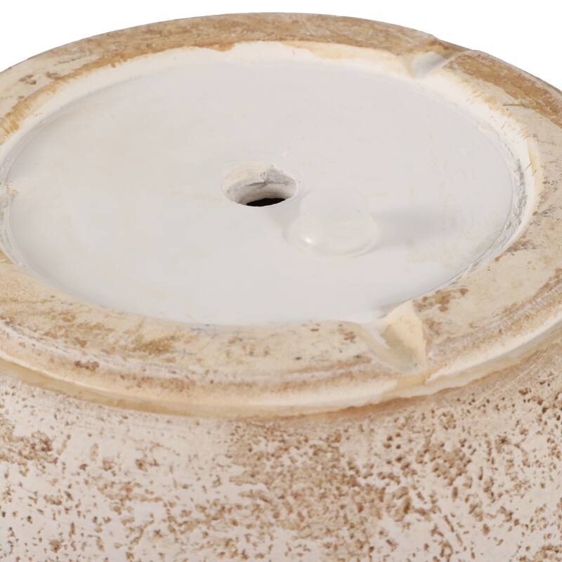 Polyresin Planters Garden Flower Pot (Set of 3) - 14", 11", 9" Ivory - 15.75" x 15.75" x 13.75"