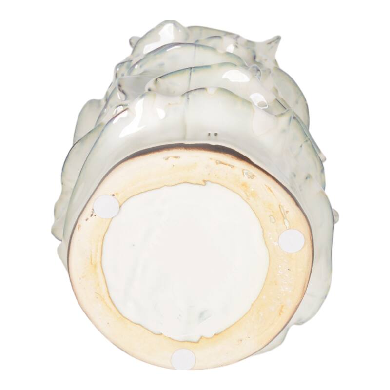 Ceramic Decorative Vase Accent Piece Glazed Finish Capri Style