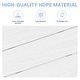 preview thumbnail 59 of 94, 6-Piece HDPE Outdoor Dining Table Sets with Umbrella Hole - 1-Table 4-Chairs-1-Bench
