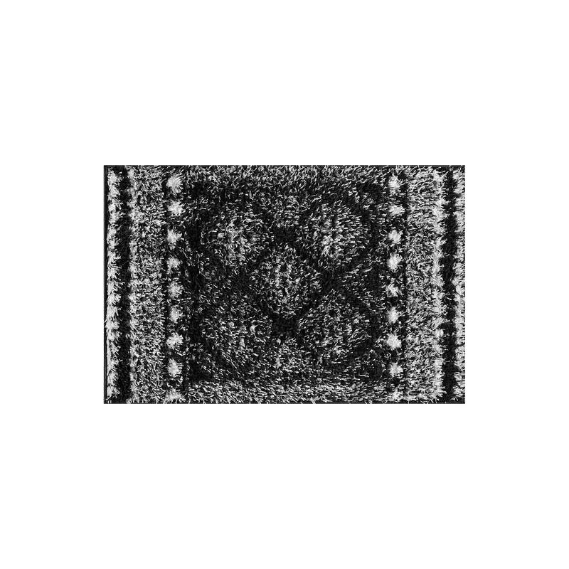 Geometric Shag Rug - Anthracite Dark Gray - Durable Rug for Living Room, Bedroom, or Entryway - Easy to Maintain