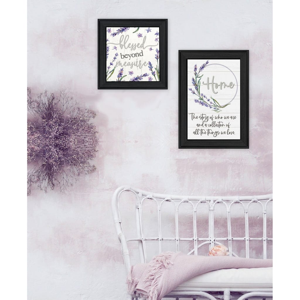 Trendy Decor 4U "My Families Story" Printed Framed Wall Art by Susie Boyer