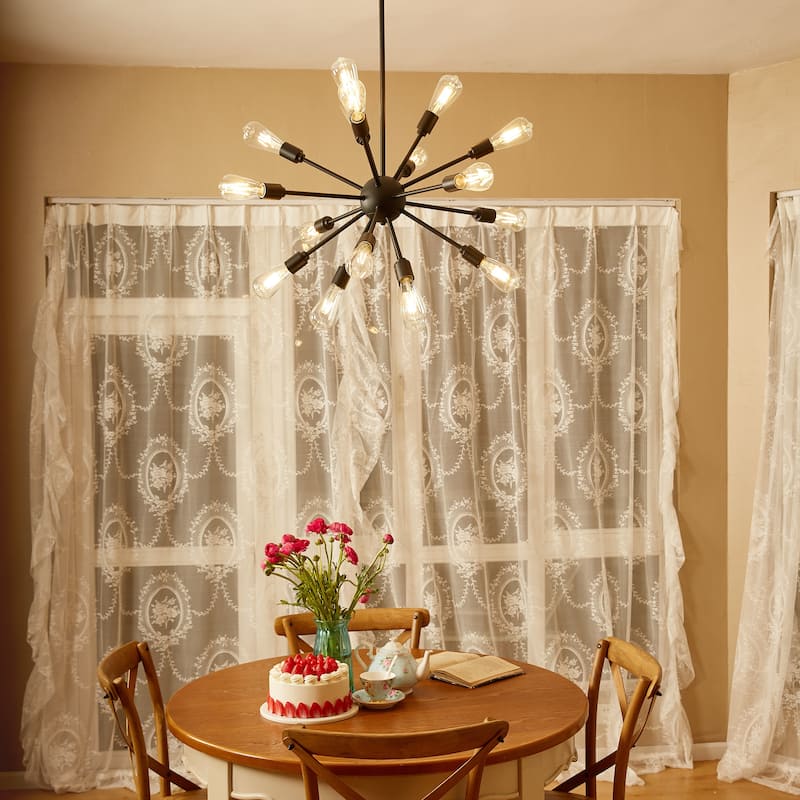 18 Light Sputnik Sphere Chandelier - 27.36"x74.45"