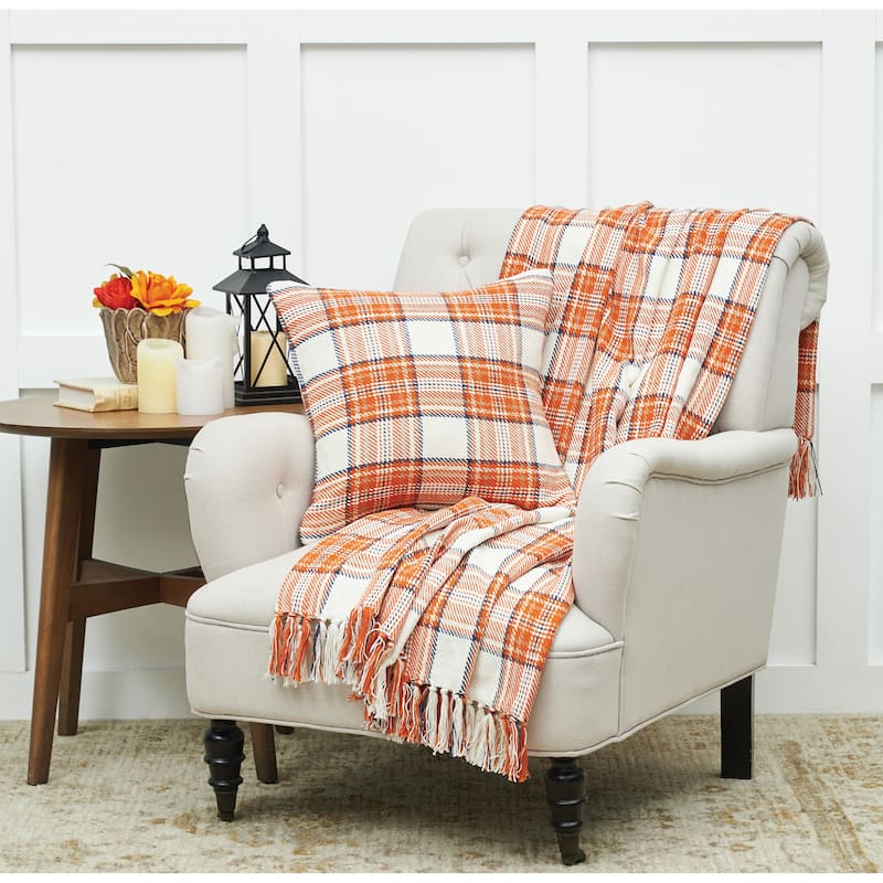 Plaid Decorative Throw Pillows