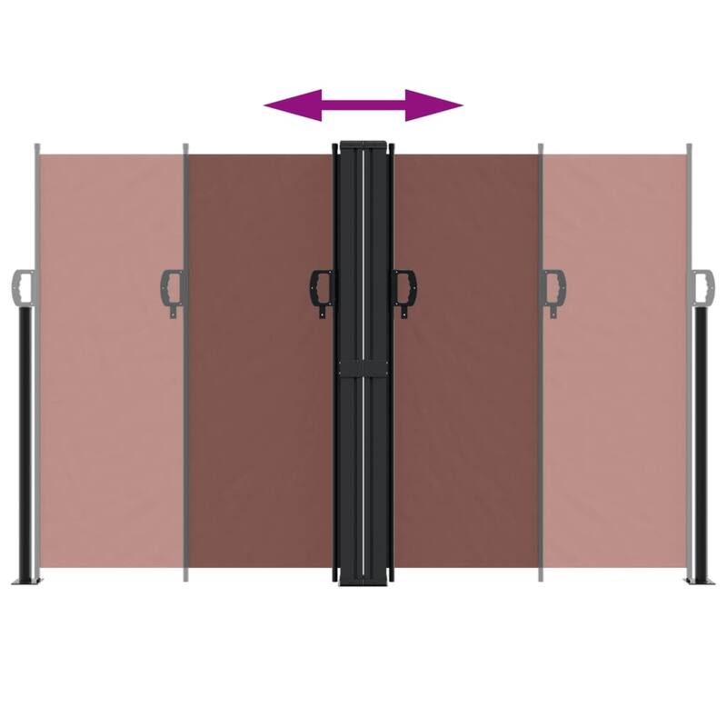 vidaXL Retractable Side Awning Sun Shade Privacy Screen Outdoor Patio Garden