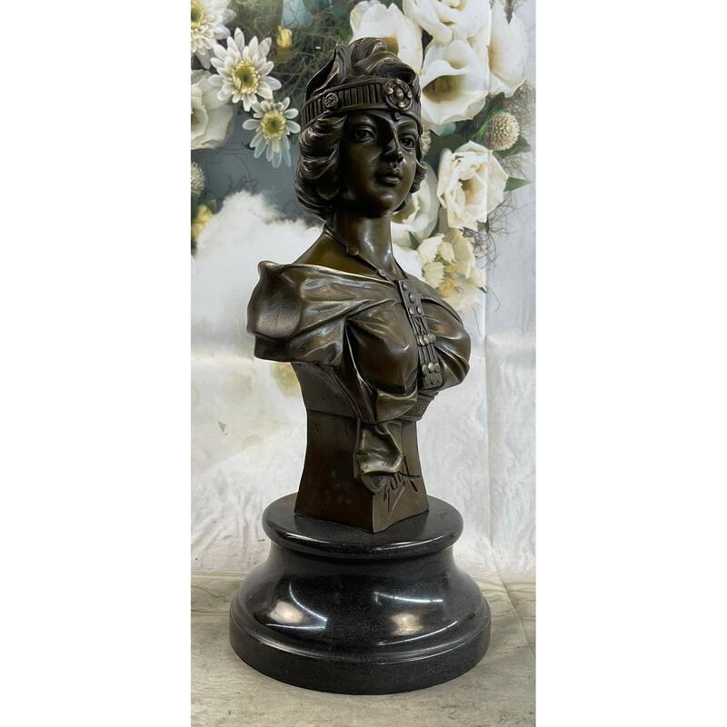 Large Sexy Goddess By French Artist Villanis Bronze Sculpture Home Decor Sale
