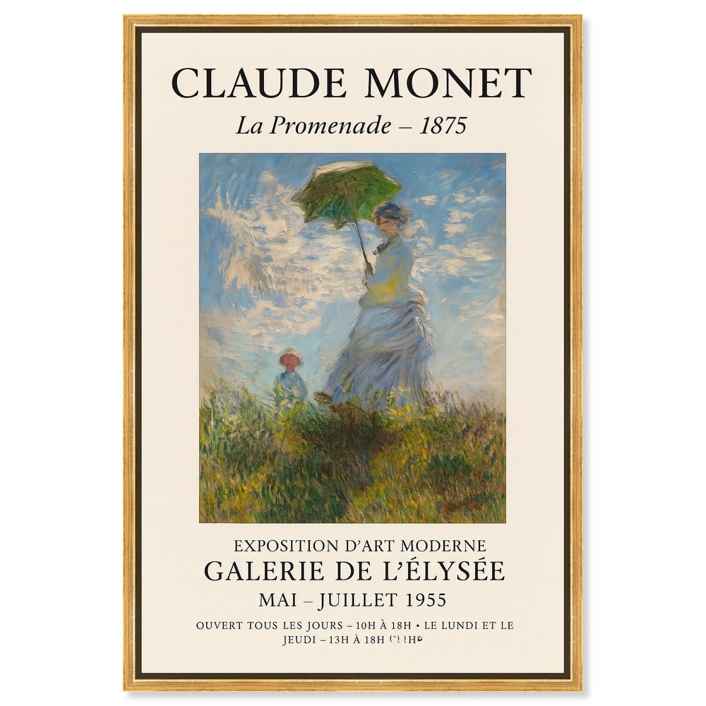 Woman with a Parasol Canvas by Art Remedy