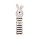 preview thumbnail 17 of 32, Ceramic Lines Bunny with Heart Figurine - White