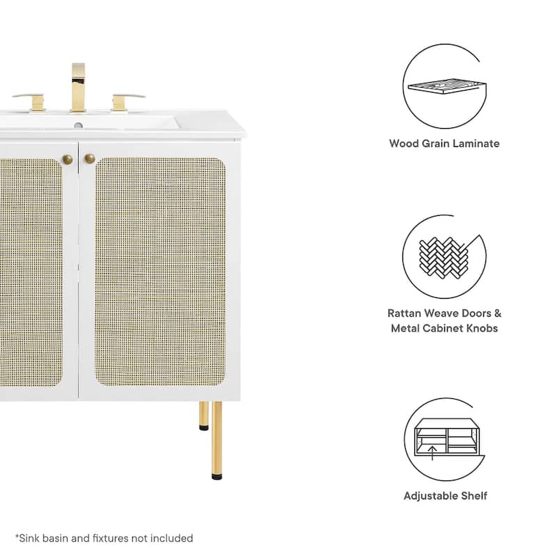 Chaucer Bathroom Cabinet Basin Not Included