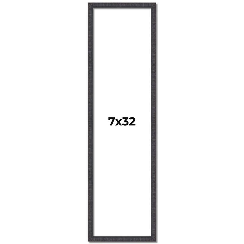 7x32 Frame Brown Solid Wood Picture Frame - Complete Modern Photo