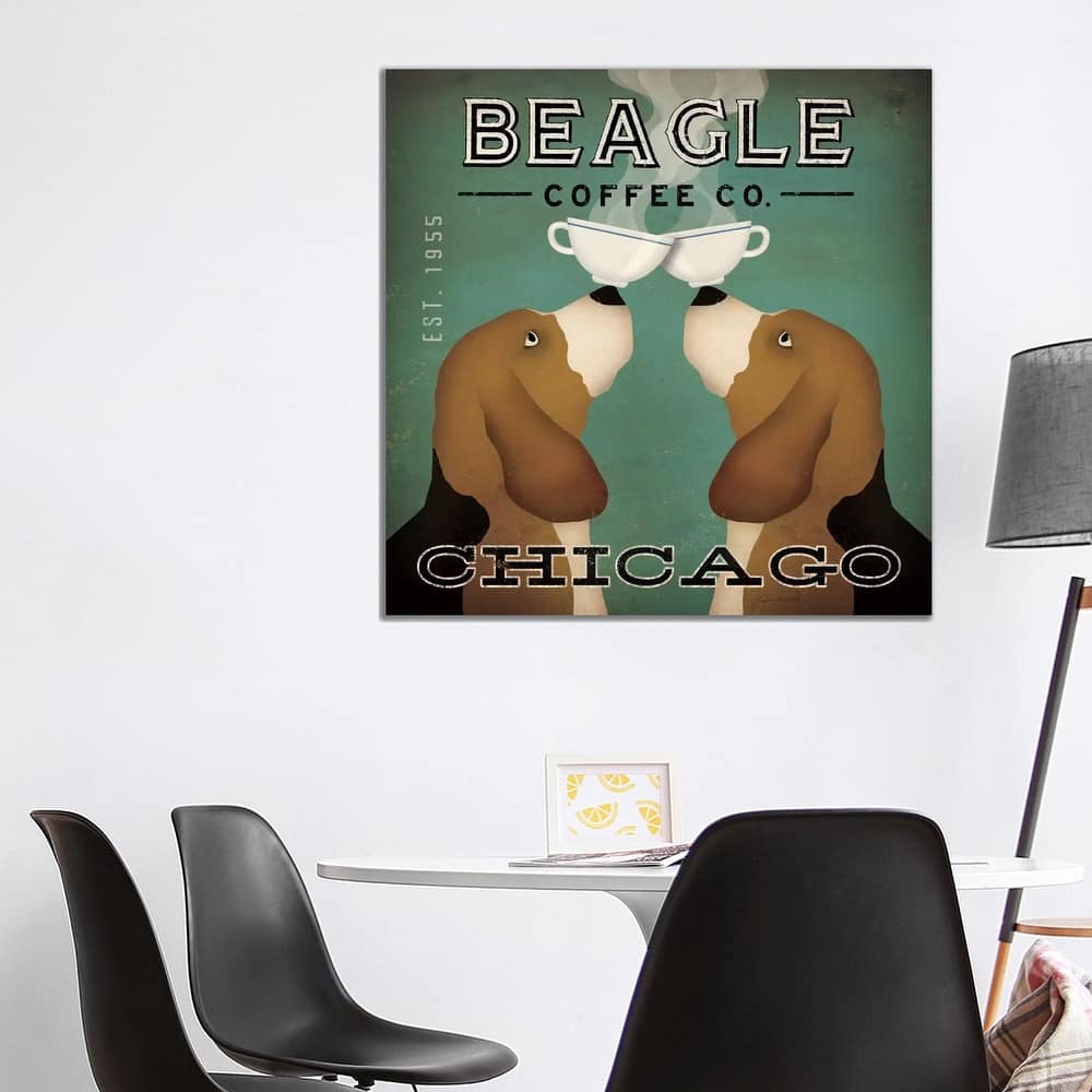 iCanvas "Beagle Coffee Co." by Ryan Fowler Canvas Print