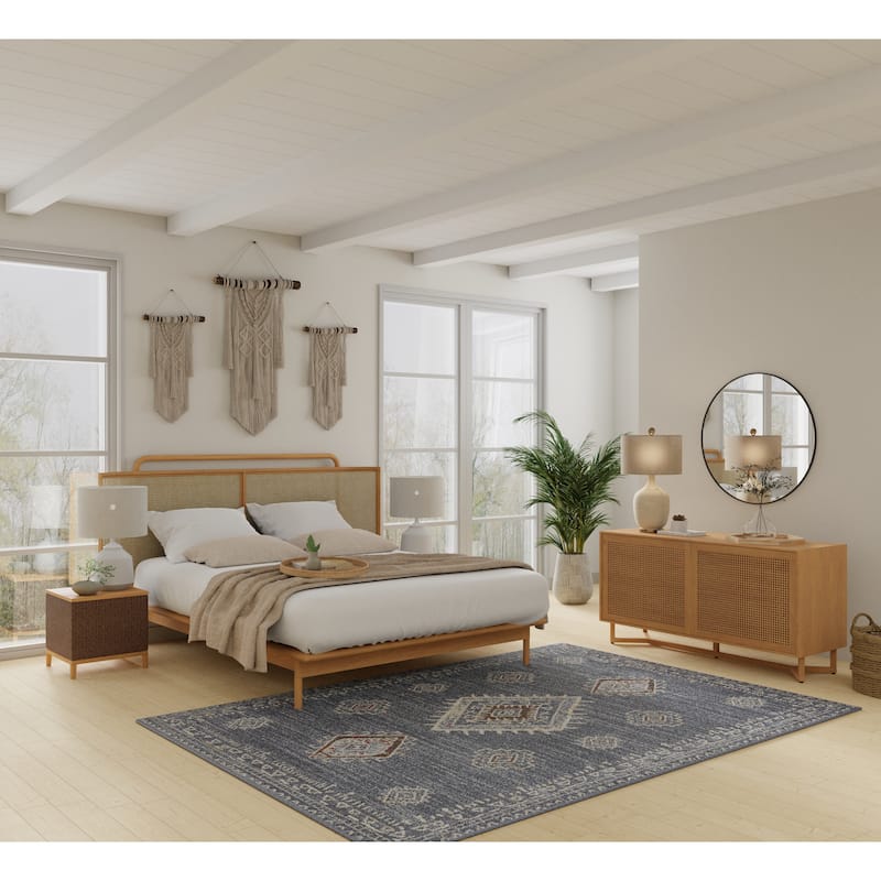 Loomaknoti Alsbrooke Temarnie Blue Area Rug