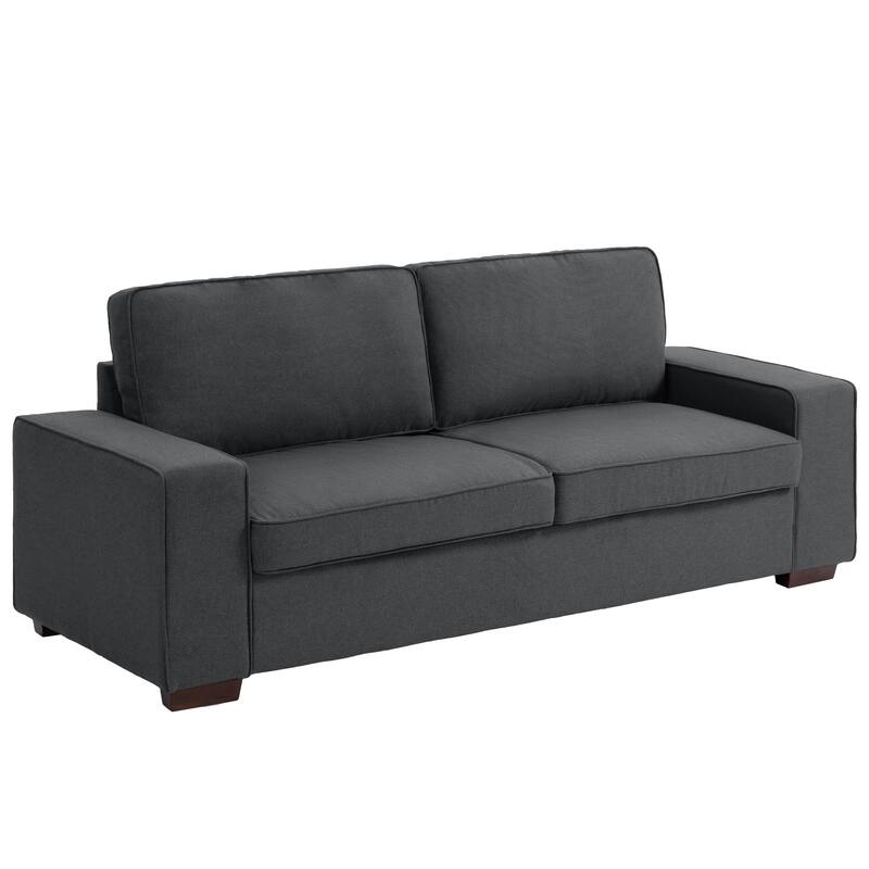 80" Linen 3-Seat Sofa Living Room Loveseat