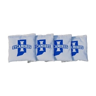 Indiana State White Cornhole Bags