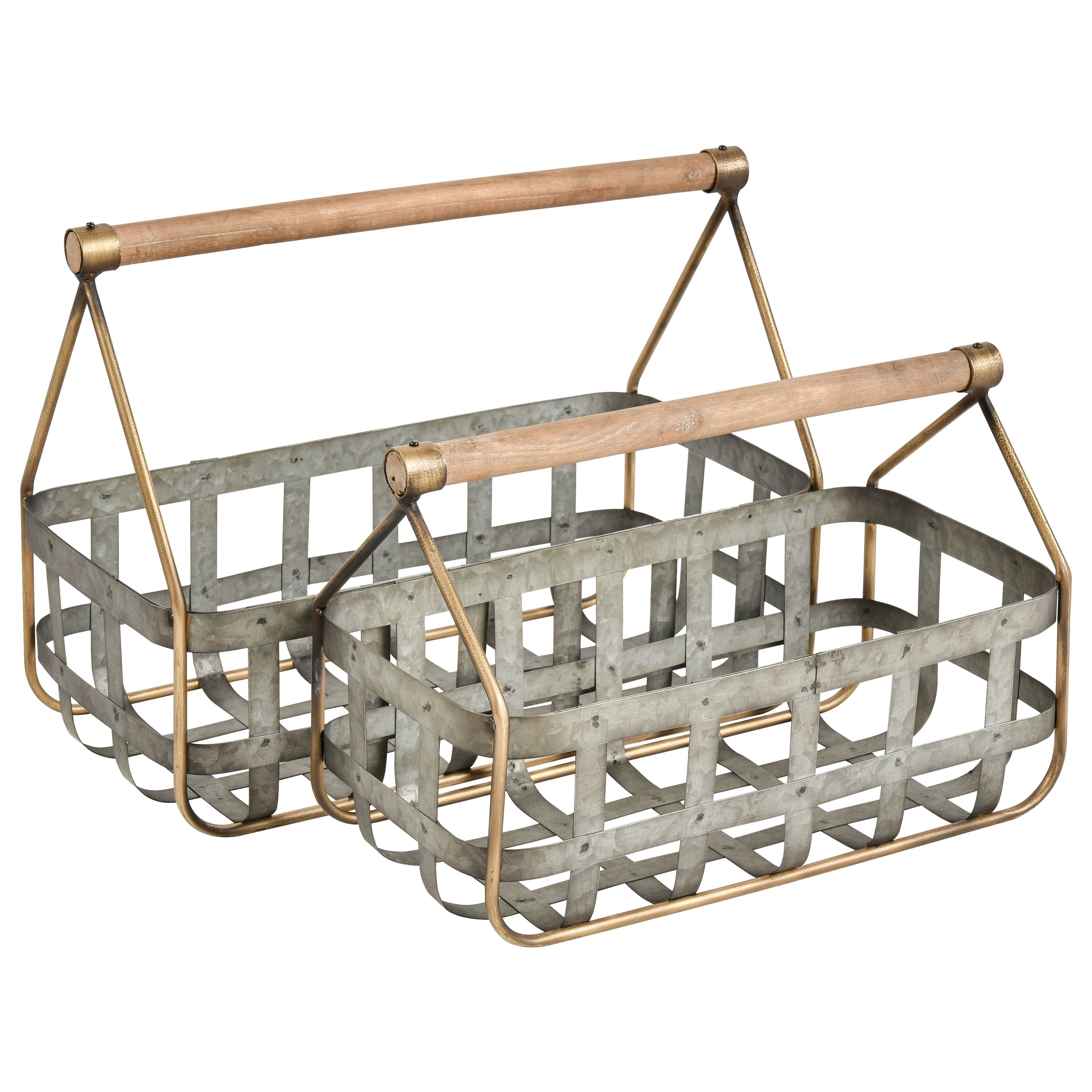 Atlas Catcliffe Set of 2 Farmhouse Style Baskets