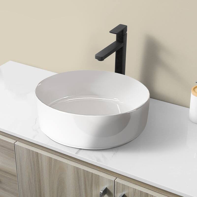 Topcraft Ceramic Countertop Bathroom Sinks - 15.5"