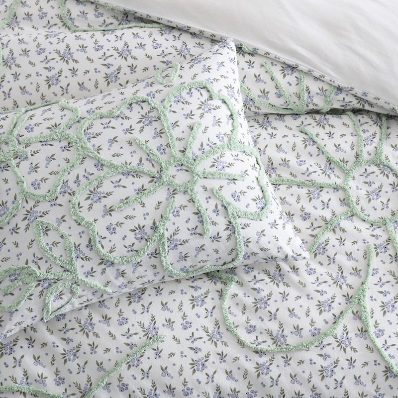 Peri Home Blueberry Chenille Duvet Set