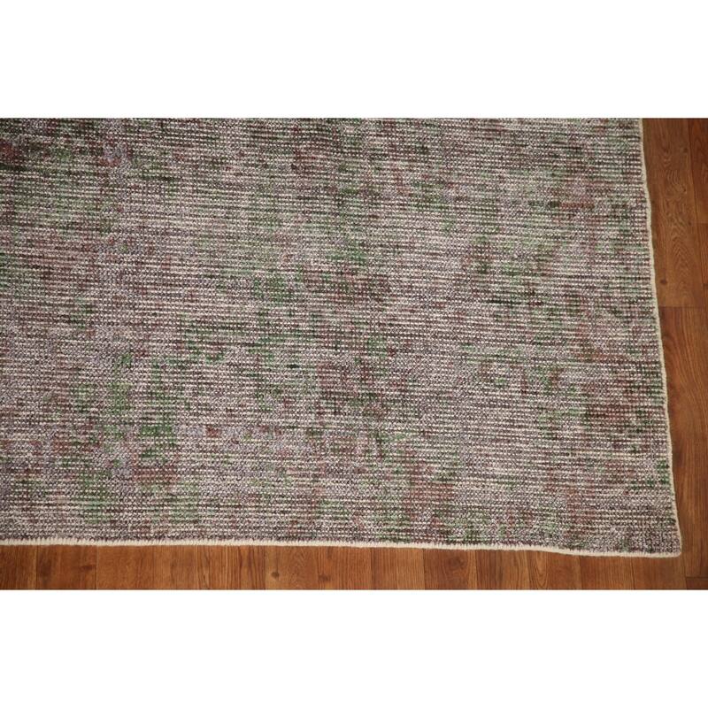 Multi-Color Modern Abstract Area Rug Handmade Wool Carpet - 8'0"x 10'0"