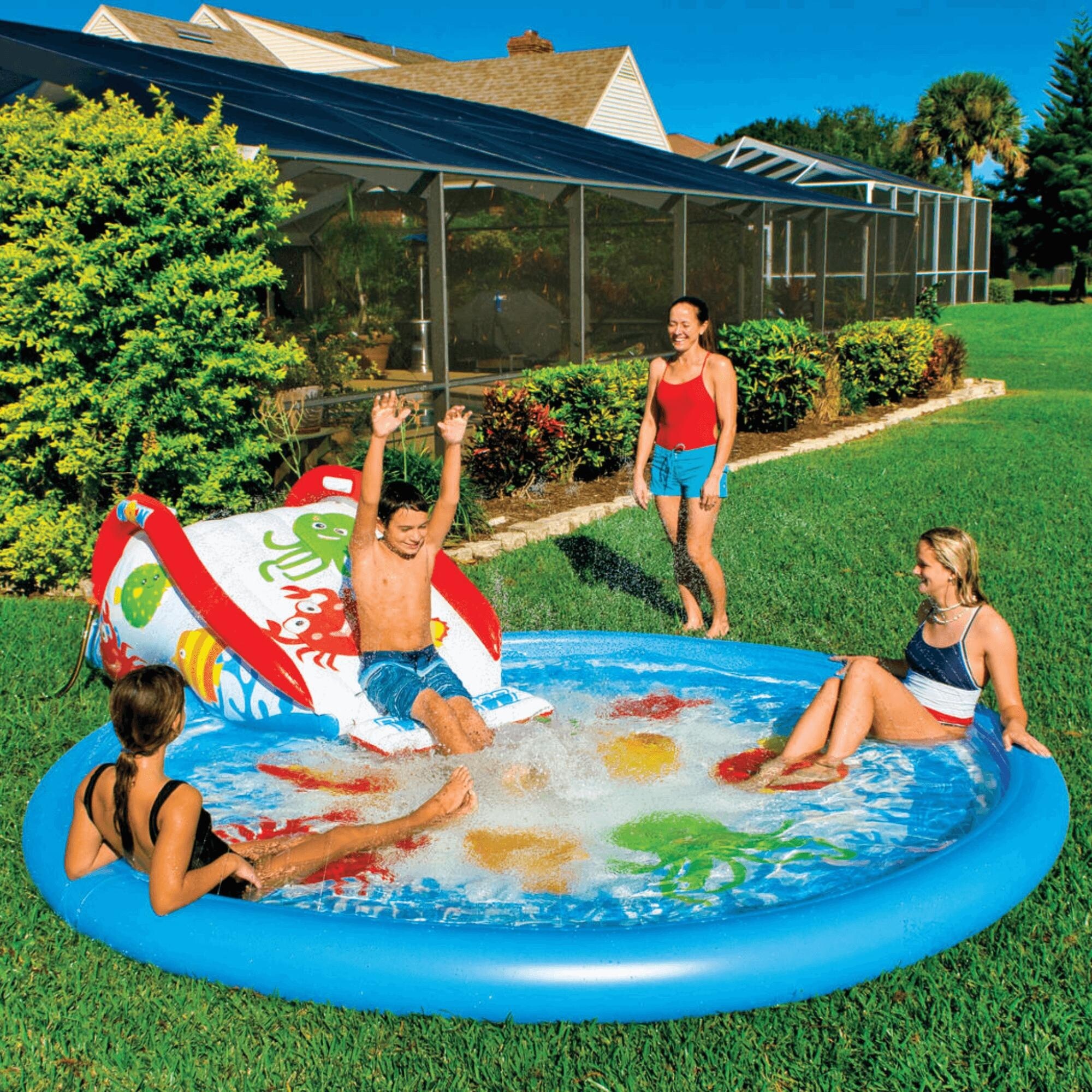 H2ogo 10ft Pool Kiddy Pool H2OGO! Rectangular 6'7