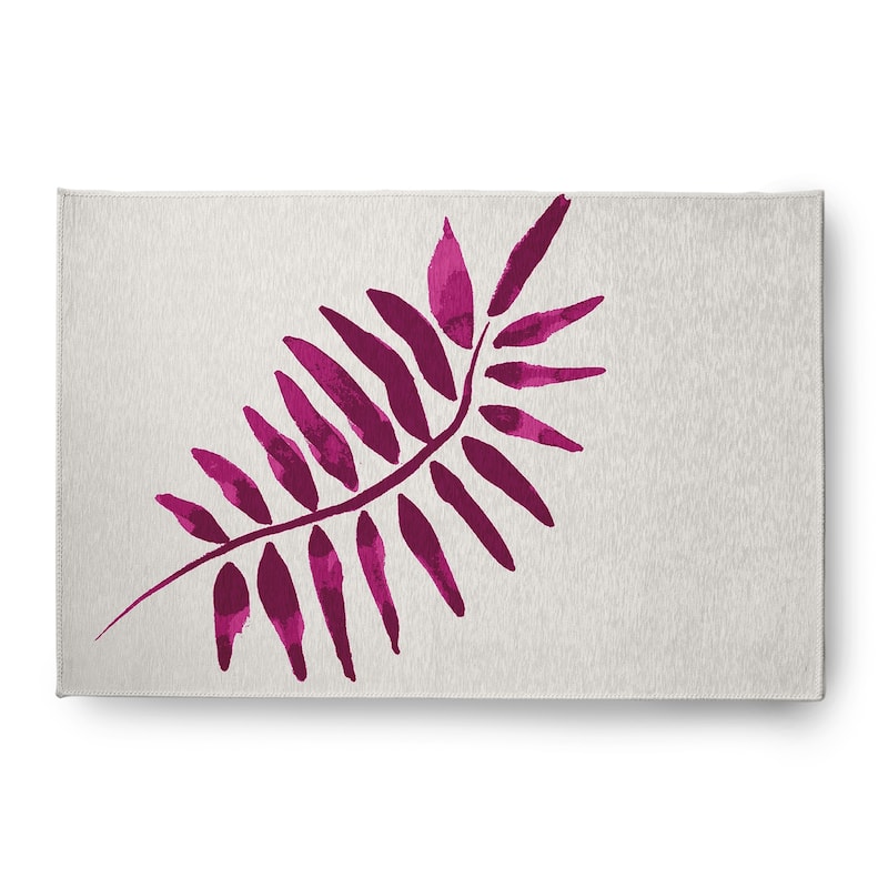 Frond 2 Spring Chenille Indoor/Outdoor Rug - Purple - 4' x 6'