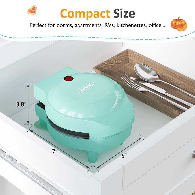 6 in 1 Mini Waffle Maker - N/A