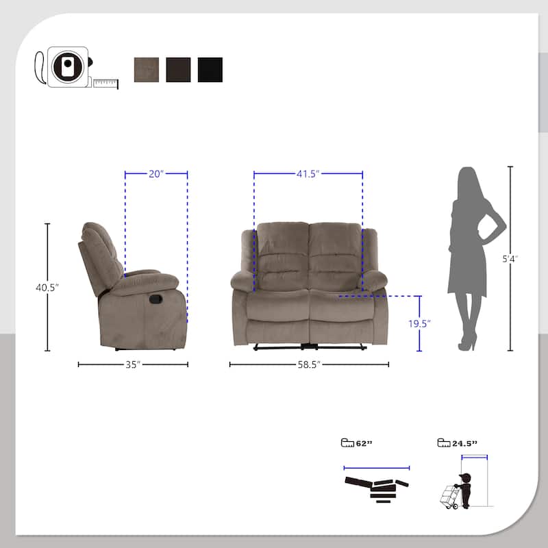 Hargreave Double Reclining Loveseat
