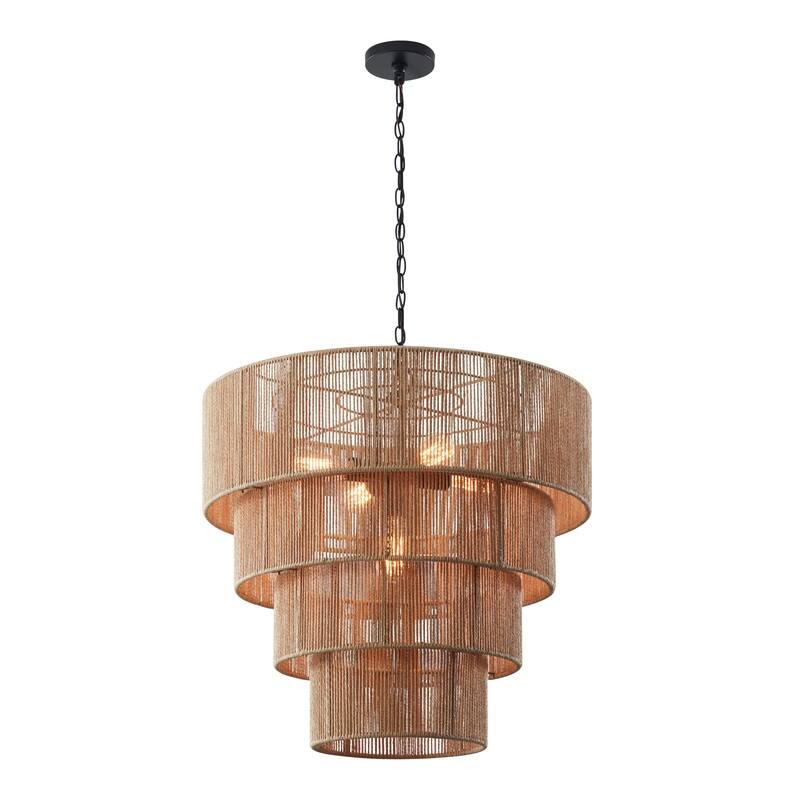 KAWOTI 5-Light 4-Tiered Pendant Light - Natural