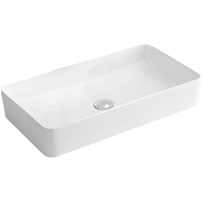 Karran USA VC-506 Valera 24-1/4" Rectangular Vitreous China Vessel - White