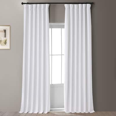 Exclusive Fabrics Signature Faux Linen Blackout Curtain (1 Panel)