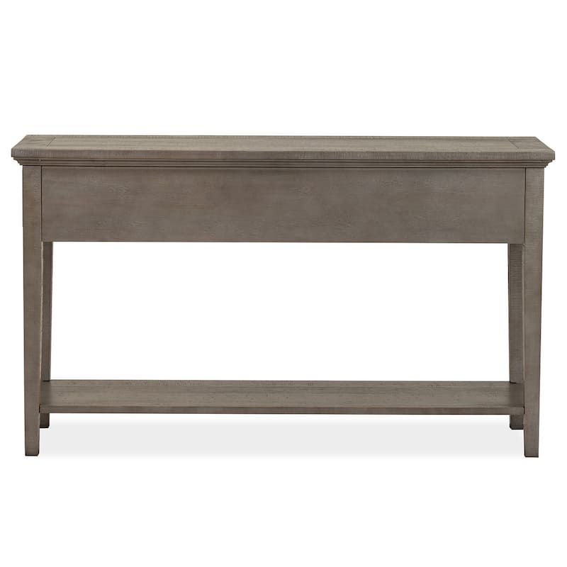 Magnussen Home Paxton Place Dovetail Grey Rectangular Sofa Table - 50''W x 16''D x 29''H