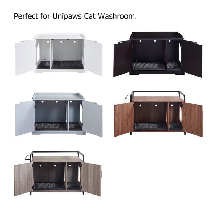 Unipaws Cat Litter Trapping Mat, Litter Box Waterproof Pad