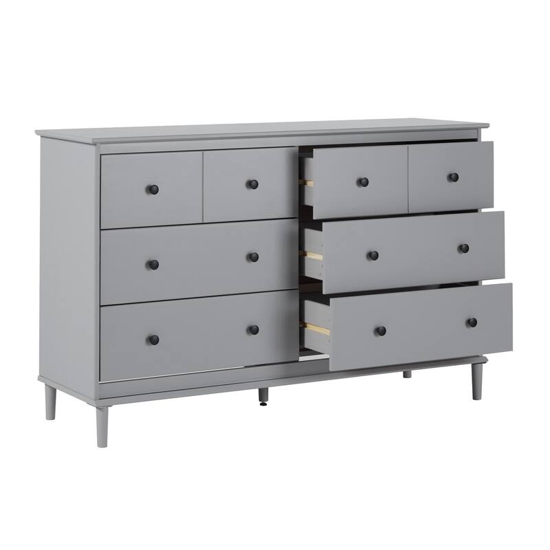 Walker Edison Bullrushes 6-Drawer Solid Wood Dresser