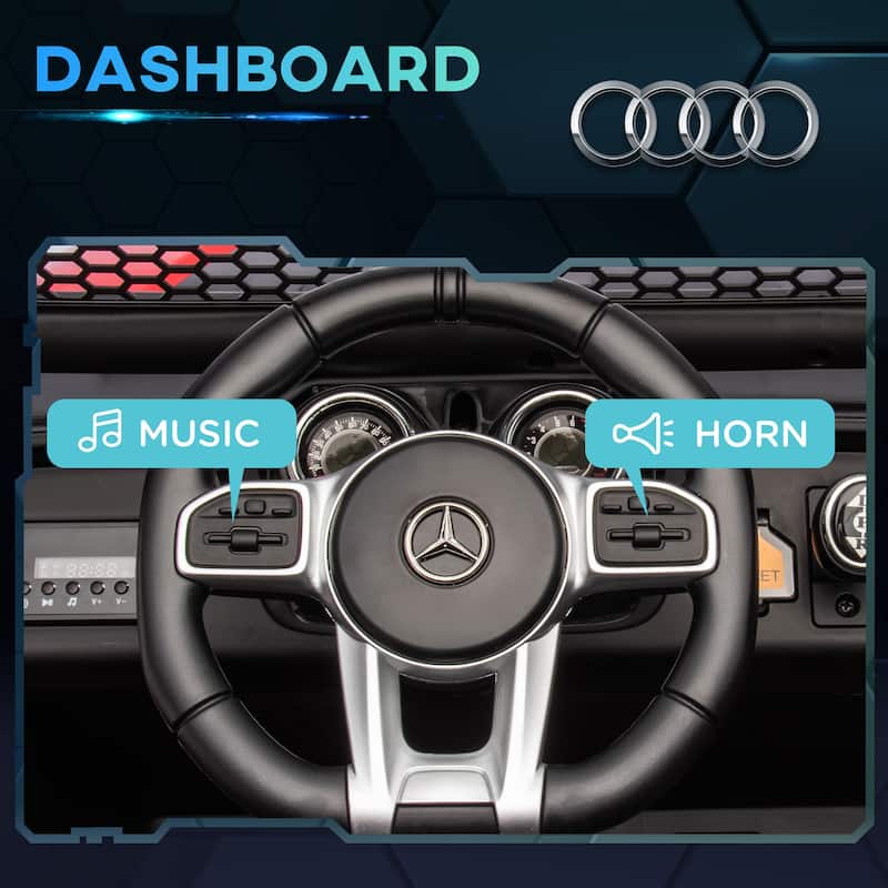 Aosom 12V Battery Powered Licensed Mercedes-Benz Ride on Truck