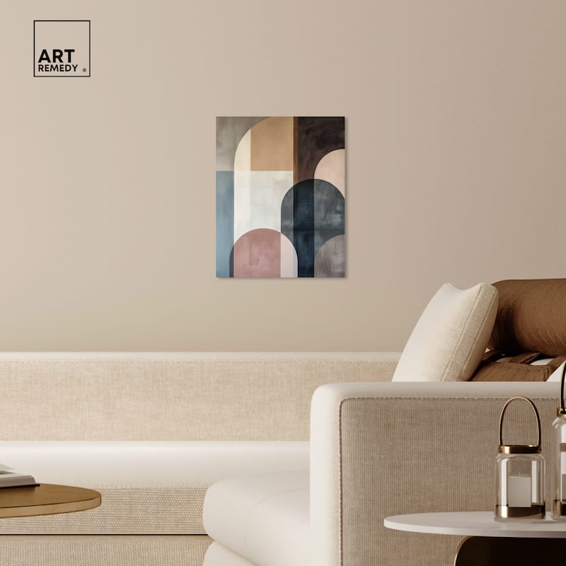 Art Remedy Lost In Transformation Gallery Wrapped Abstract Shapes 1 Piece Canvas Wall Art